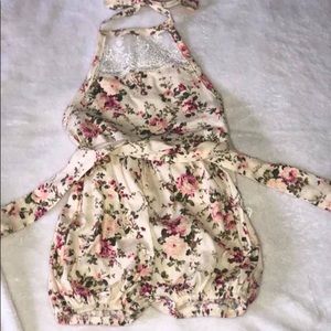 Vintage Floral Lace Halter